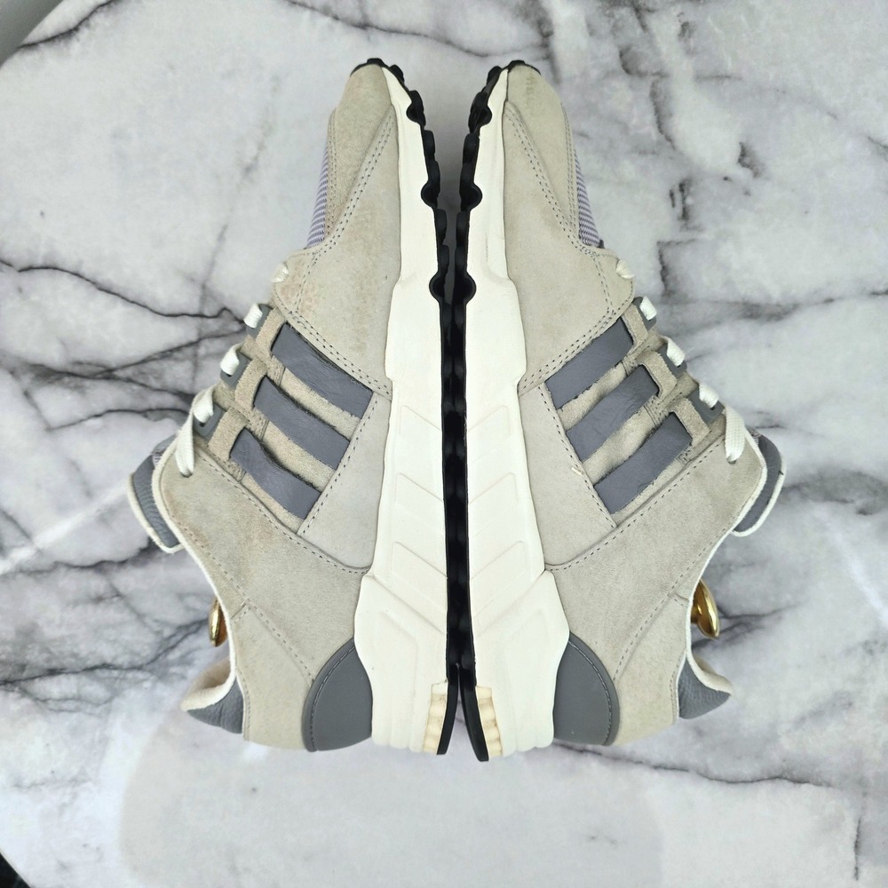 Adidas EQT Support ADV 91-17 Mens Sz 9 Sneakers Grey Beige Suede Athletic Shoes - Picture 4 of 10